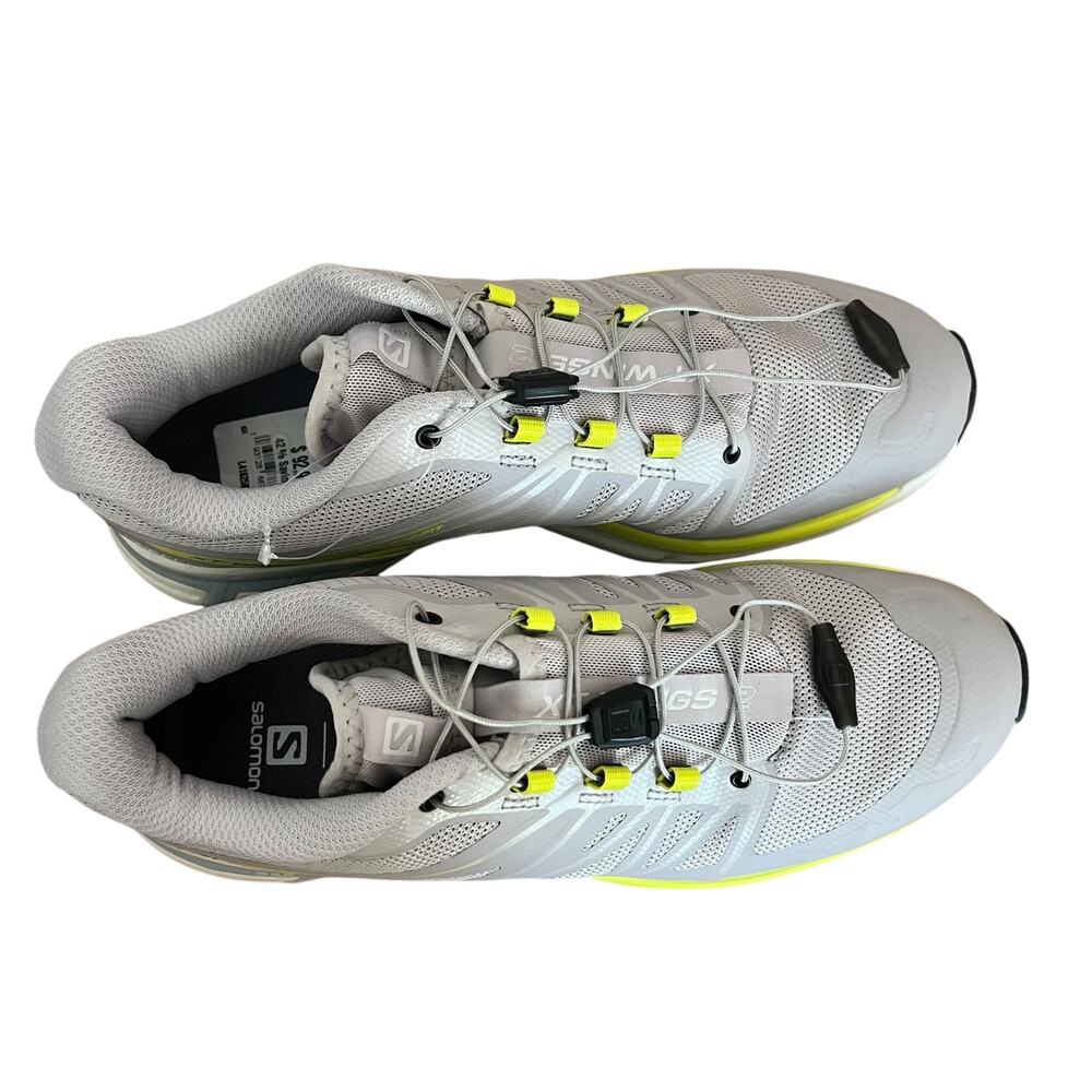 Salomon XT-Wings 2 Trail Running Shoes Yellow/Grey Sneakers Women Size 9 - Picture 4 of 12